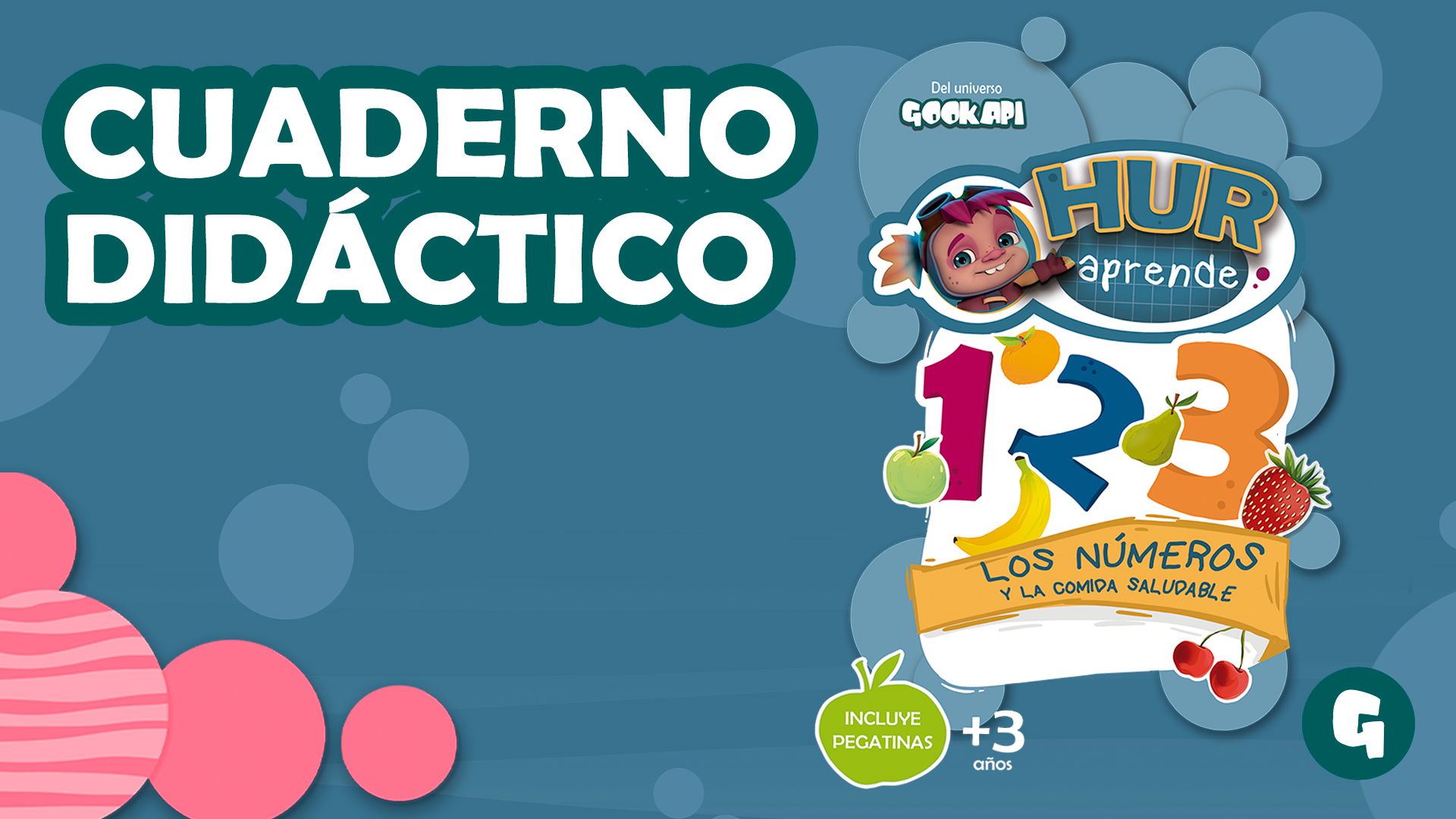 CUADERNO DIDÁCTICO "HUR APRENDE" - "LOS NÚMEROS Y LA COMIDA SALUDABLE"