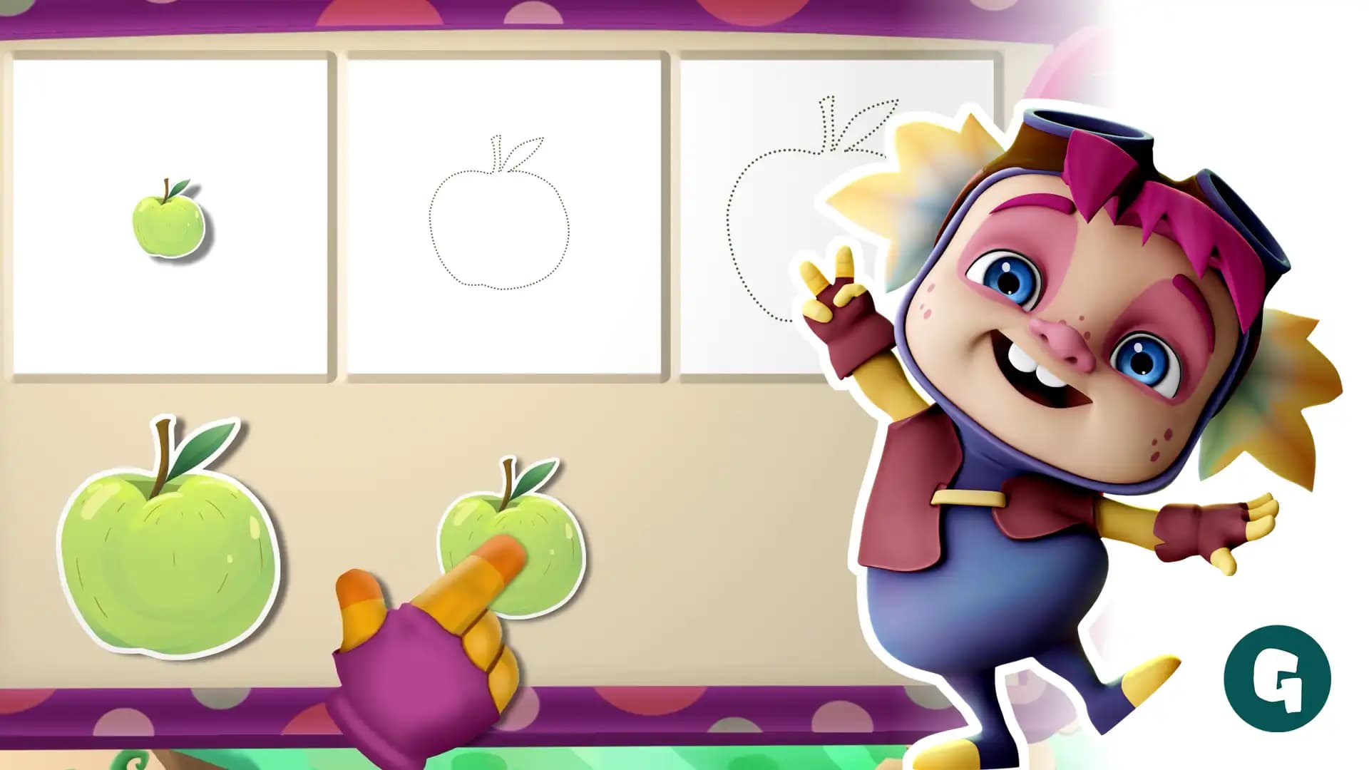 Pequeño/grande y las frutas